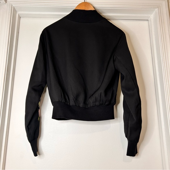Glamorous Bomber Jacket with Floral Embroidery - Size XS - Picture 6 of 11